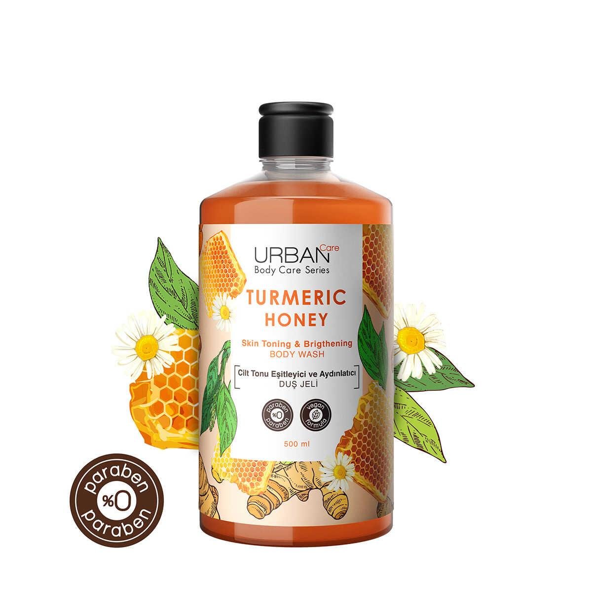 Urban Care Turmeric Honey Cilt Tonu Esitleyici Ve Aydınlatıcı Duş Jeli 500 ML