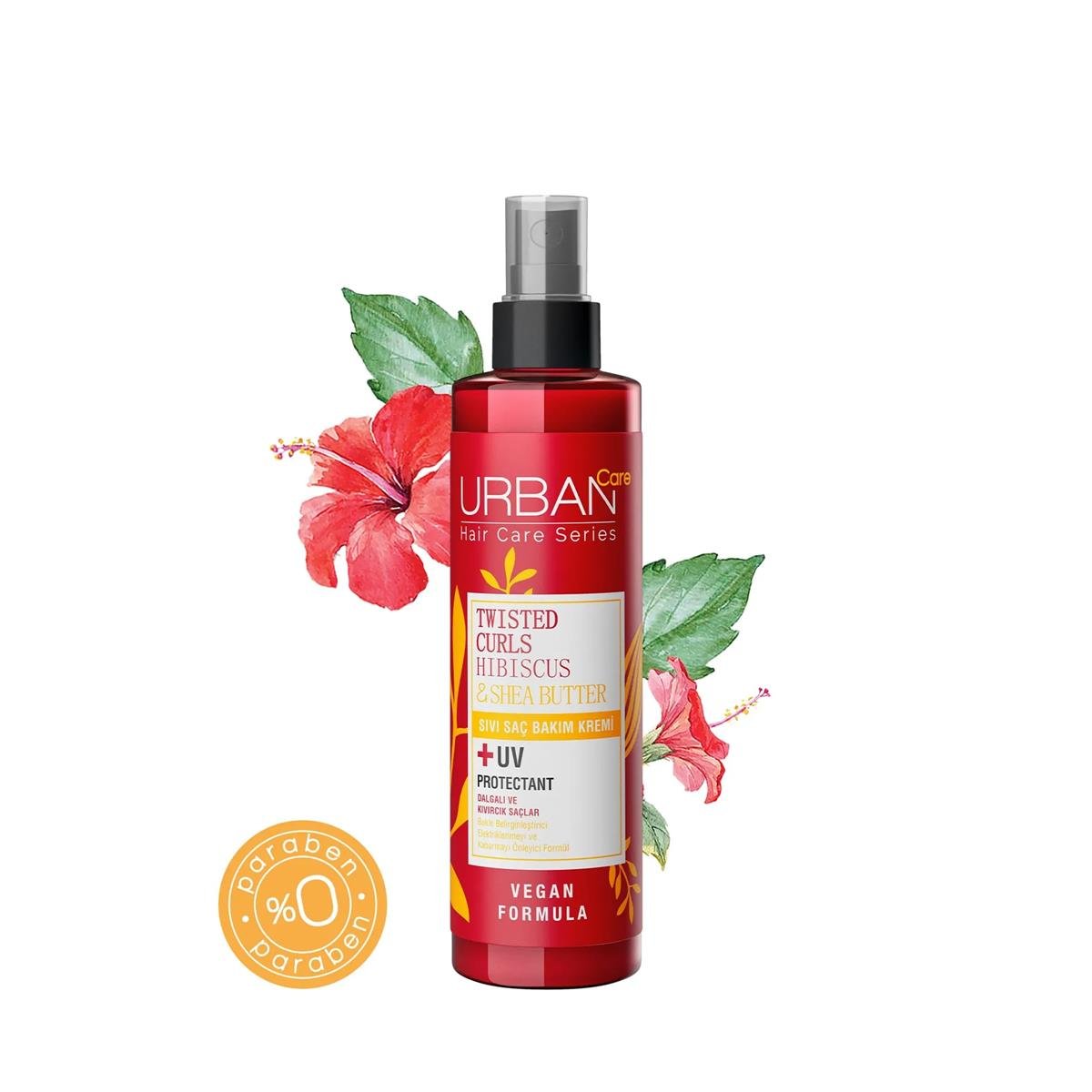Urban Care Twisted Curls Hibiscus & Shea Butter Sıvı Saç Bakım Kremi 200 ML