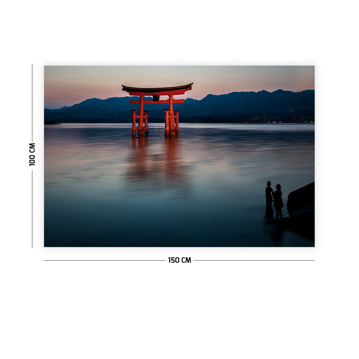 Uzakdoğu Göl Manzarası Duvar Örtüsü