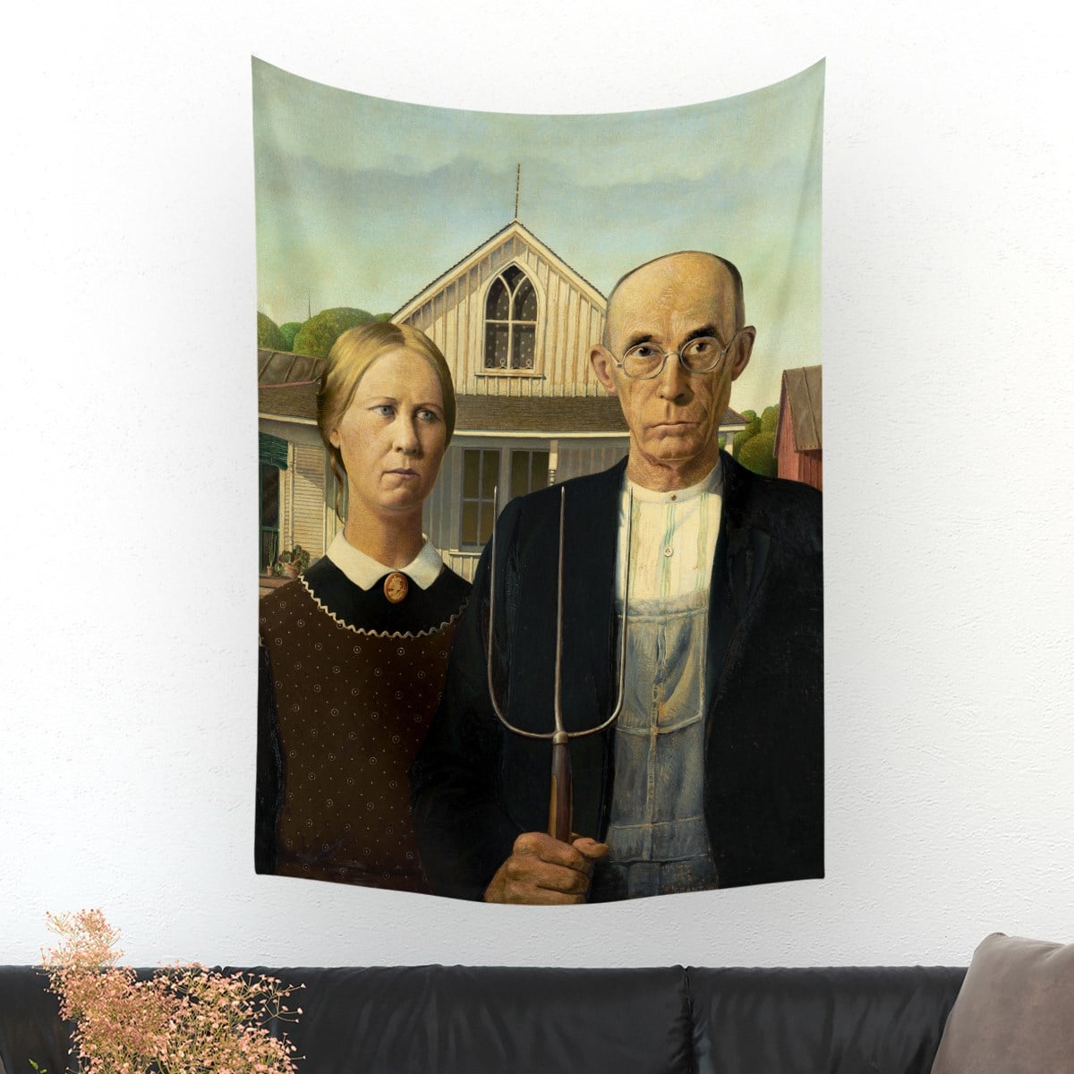Vagonik American Gothic Duvar Örtüsü Halısı 140x100 Cm-70x100 Cm