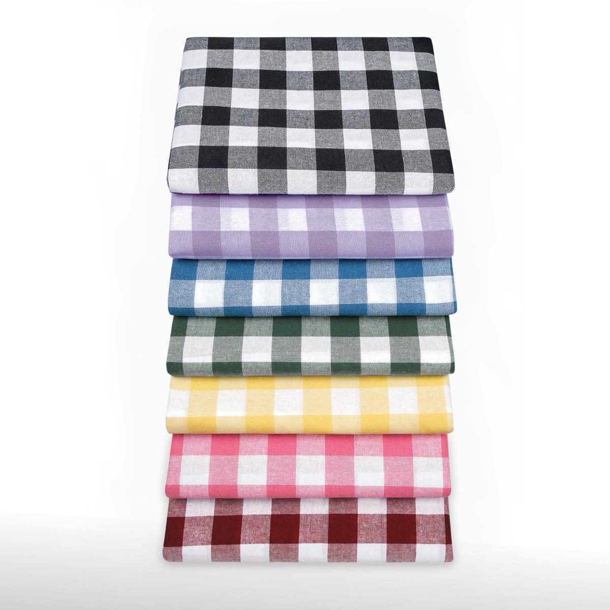 Vagonik Çok Amaçlı Sofra Bezi Piknik Örtüsü & Masa Örtüsü Lacivert Ekose Pötikare 140x140 Cm