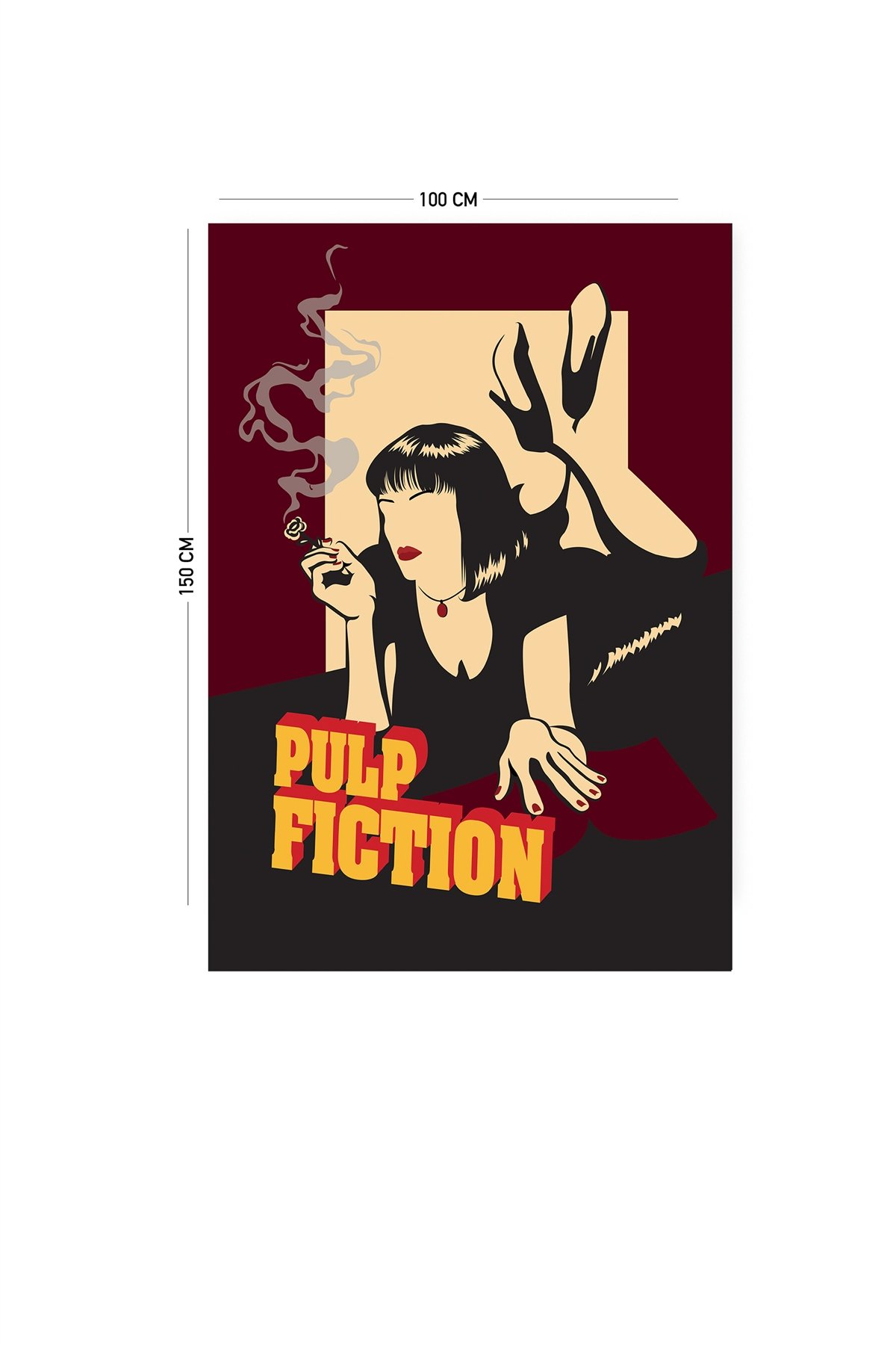 Vagonik Pulp Fiction Uma Thurman Duvar Örtüsü Halısı 140 X 100 Cm-70x100 Cm