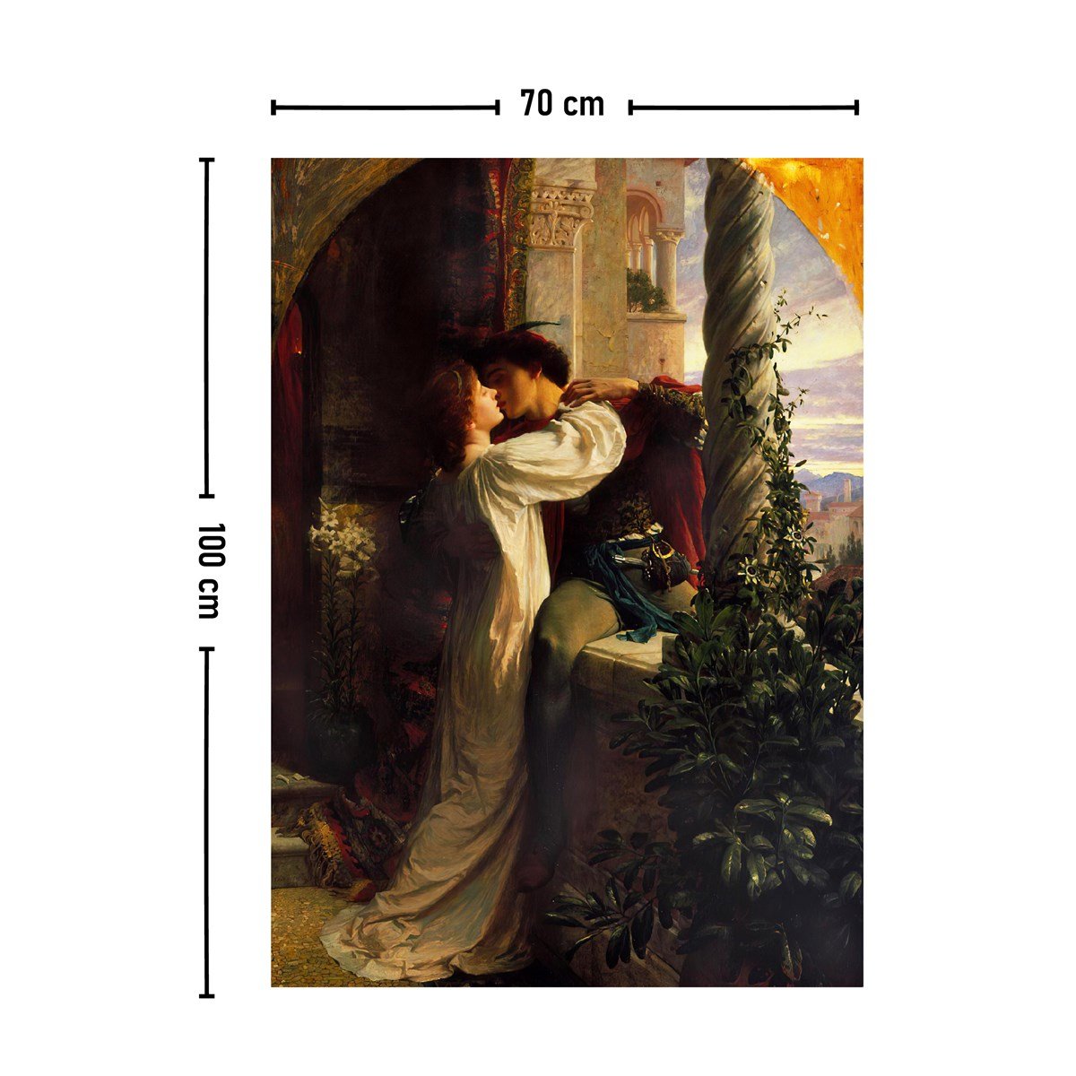 Vagonik Romeo Ve Juliet Duvar Örtüsü Halısı 70x100, 100x140 Cm