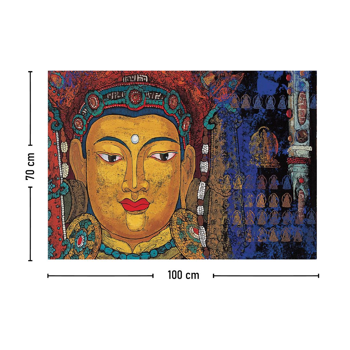 Vagonik Tibet Etnik Desen Budist Thangka Ve Mandala Bohem Duvar Örtüsü Halısı 140x100 Cm-70x100 Cm
