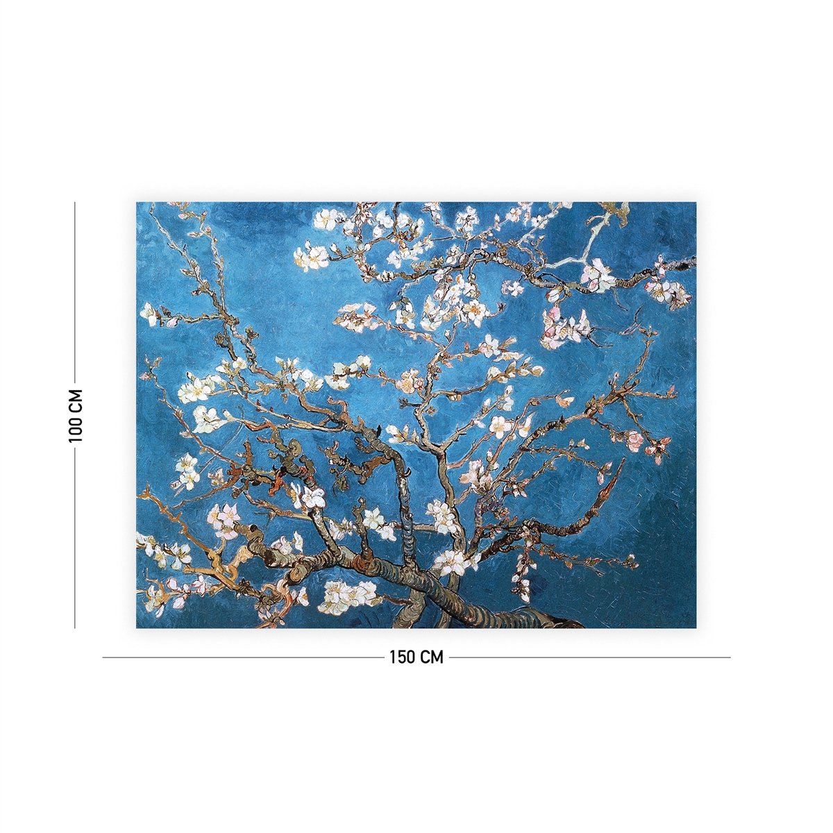 Vagonik Van Gogh Selvi Ağacı Duvar Örtüsü Halısı 140 X 100 Cm-70x100 Cm