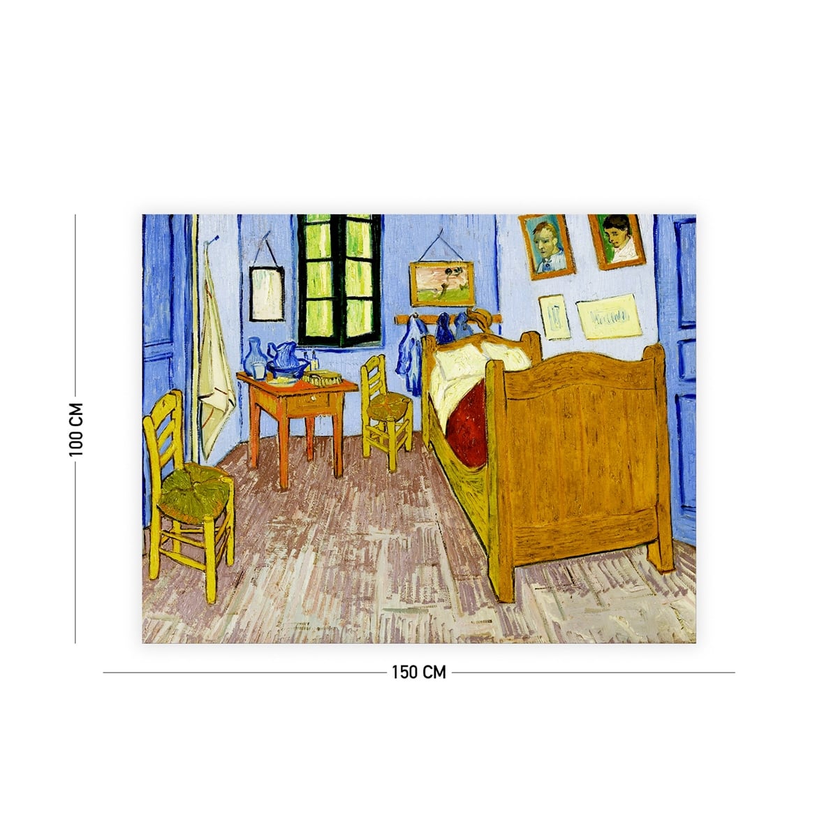 Vagonik Van Gogh Yatak Odası Duvar Örtüsü Halısı