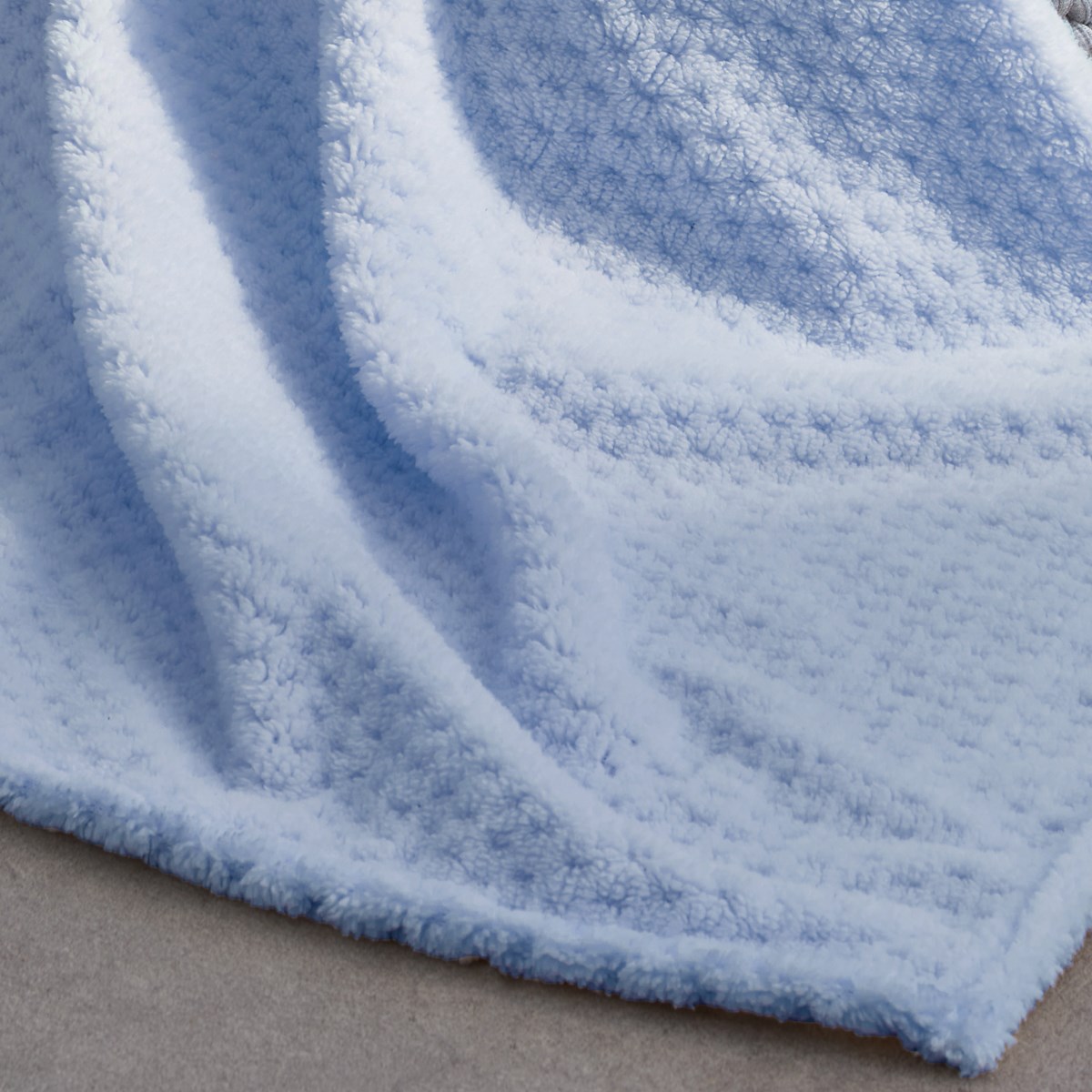 Vagonik Yummy Wellsoft Mavi Bebek Battaniyesi Örtüsü 80x80 cm