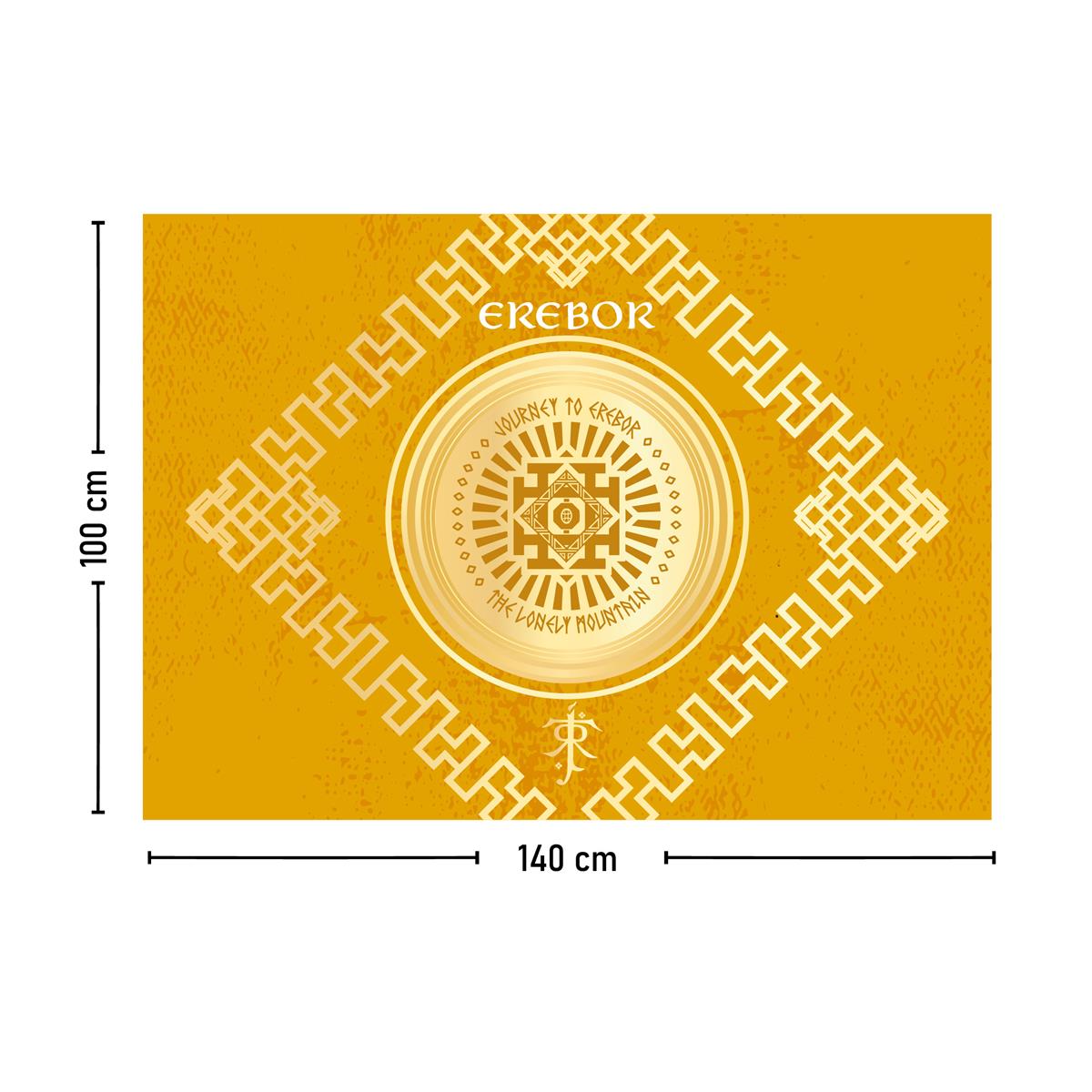 Vagonik Yüzüklerin Efendisi Erebor Duvar Örtüsü Halısı 140x100 Cm-70x100 Cm