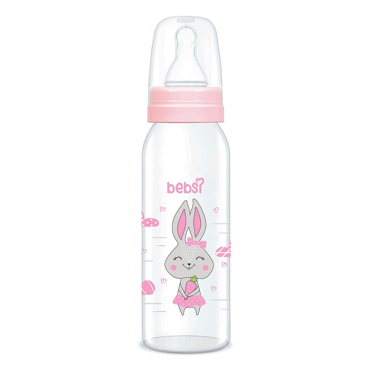 Wee Baby Klasik Cam Biberon 250 ml-Pembe