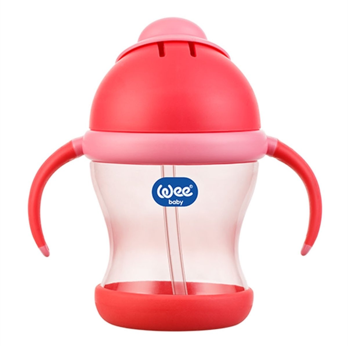 Wee Baby Kulplu Pipetli Bardak 200 ml Pembe