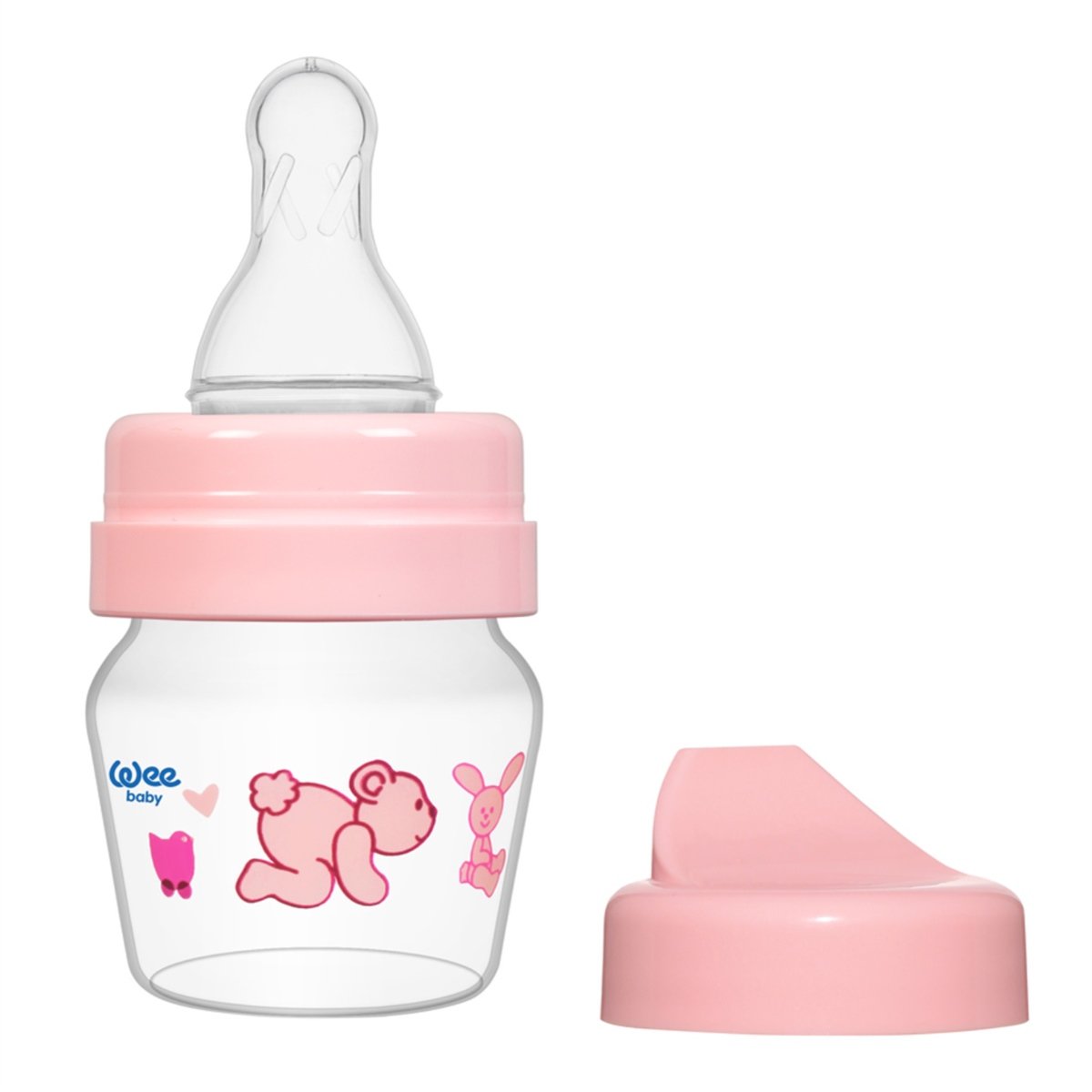 Wee Baby Mini Cam Alıştırma Bardağı Seti 30 ml Pembe