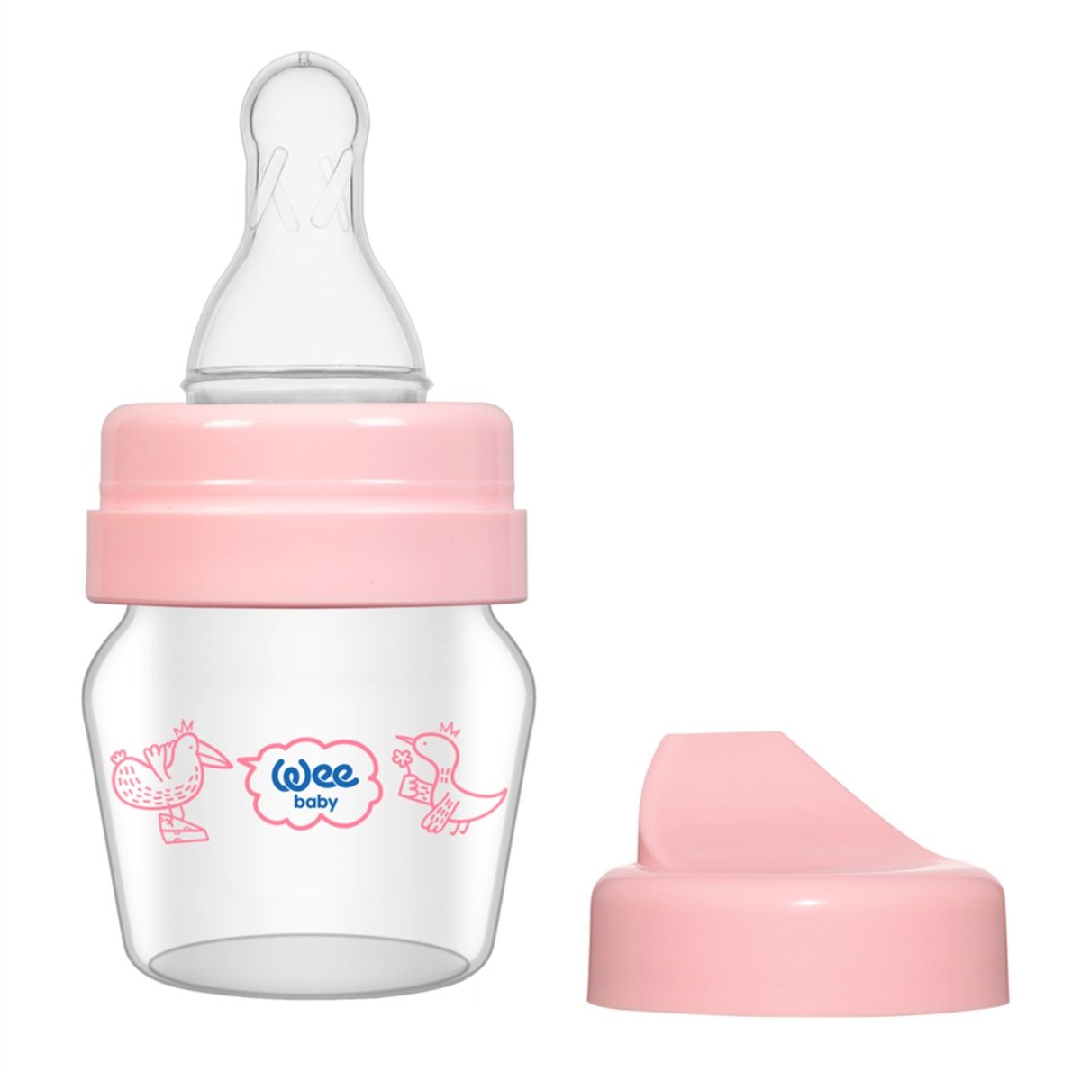 Wee Baby Mini PP Alıştırma Bardağı Seti 30 ml Pembe