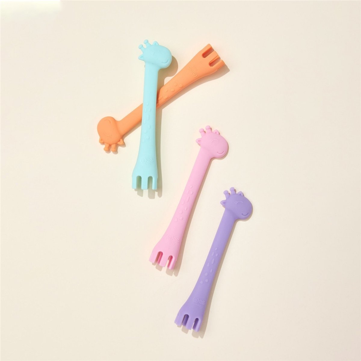 Wee Baby Prime Çok Amaçlı Çatal & Kaşık Turuncu