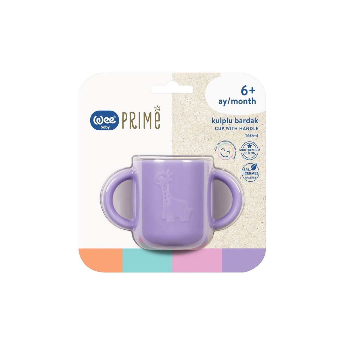 Wee Baby Prime Kulplu Bardak Mor