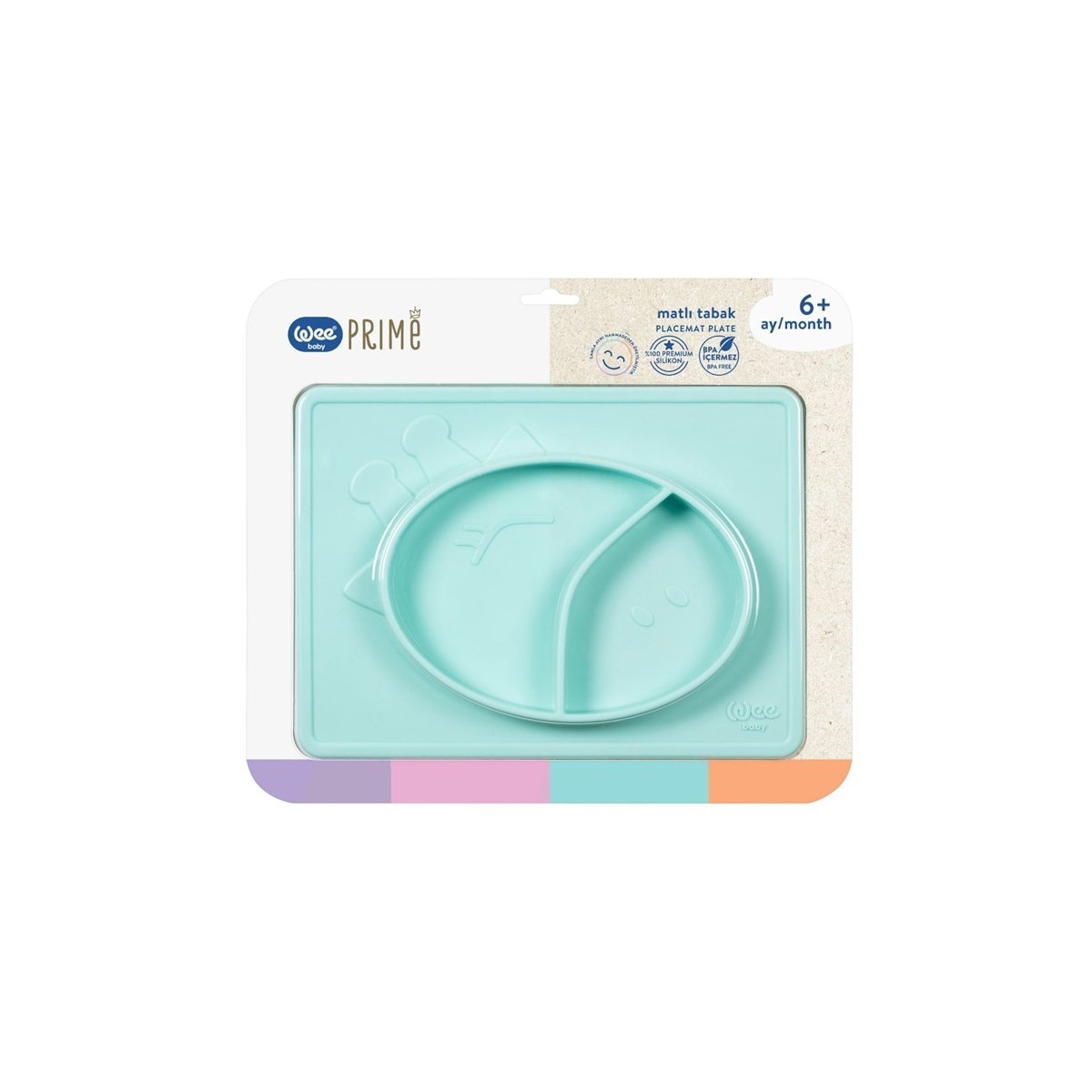 Wee Baby Prime Matlı Tabak Mavi