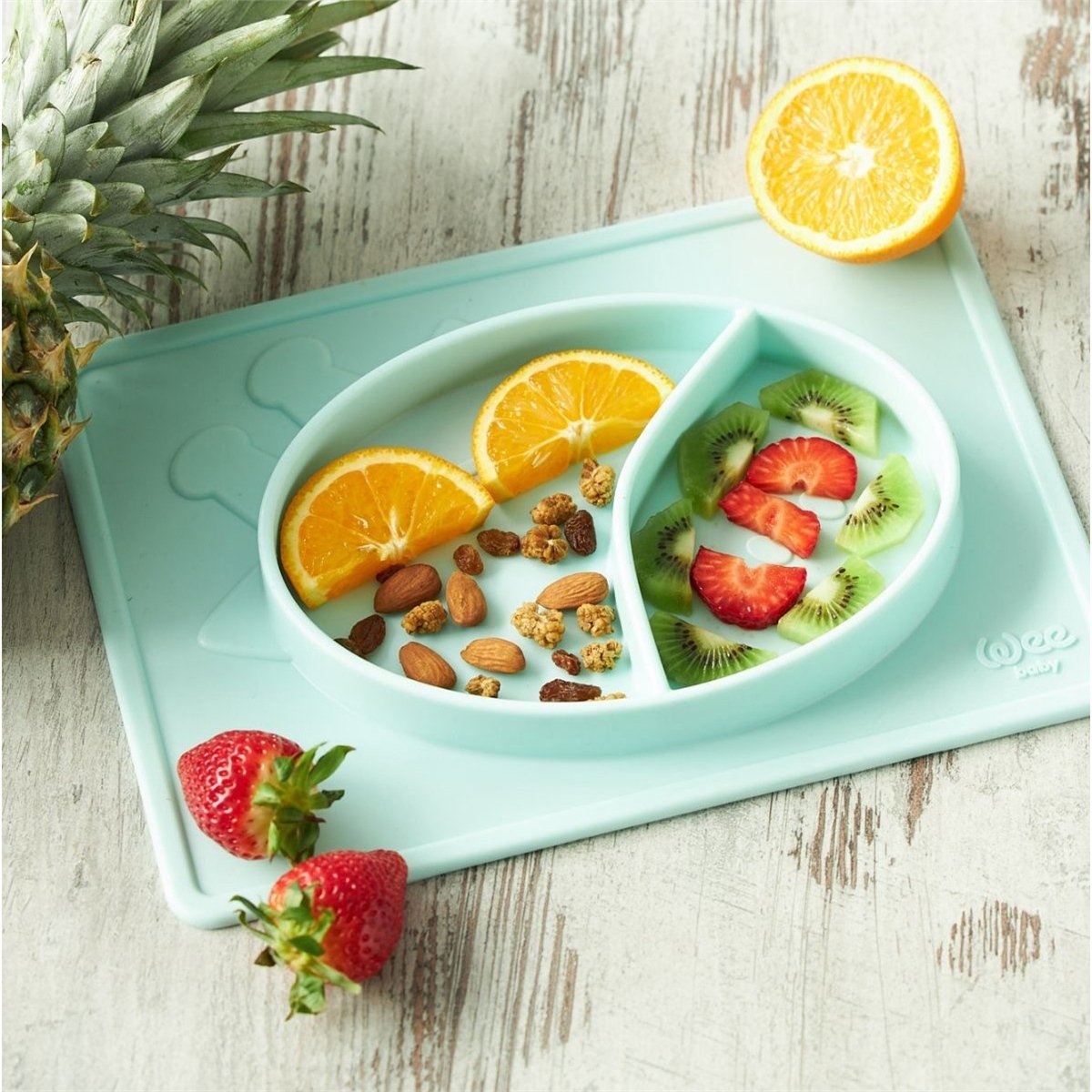 Wee Baby Prime Matlı Tabak Mavi