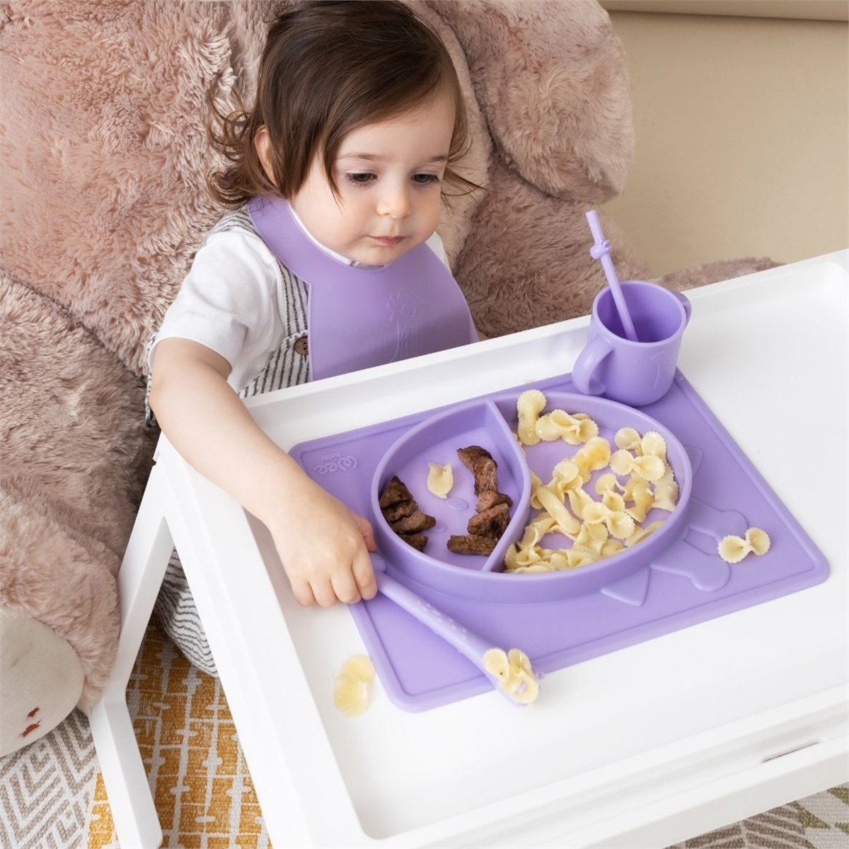 Wee Baby Prime Matlı Tabak Mor