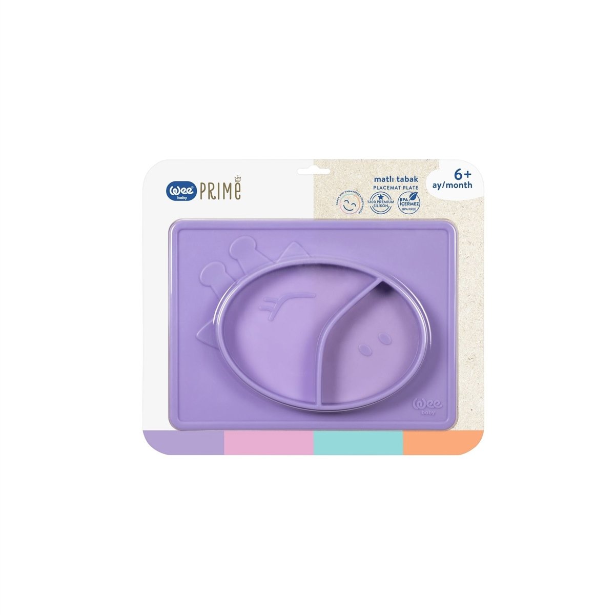 Wee Baby Prime Matlı Tabak Mor