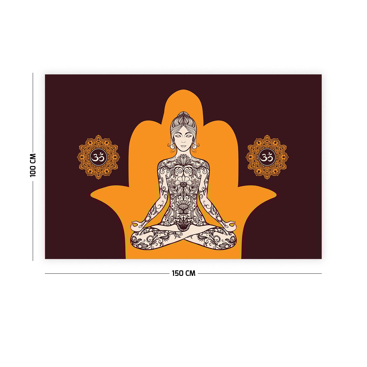 Yoga Lotus Duvar Örtüsü