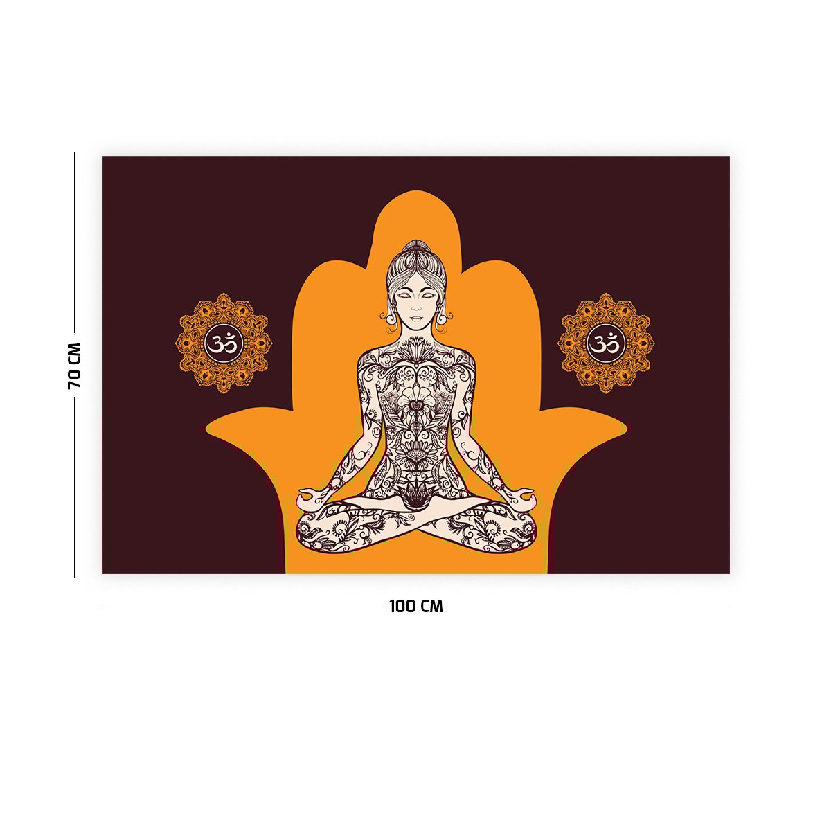 Yoga Lotus Duvar Örtüsü