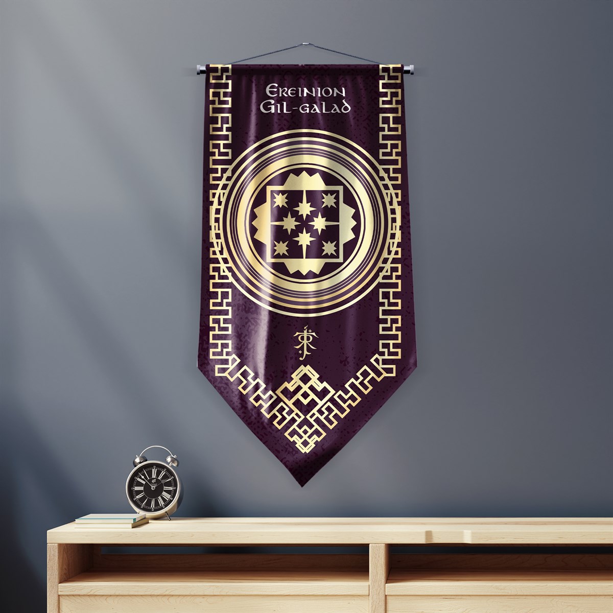 Yüzüklerin Efendisi Güç Yüzükleri Ereinion Gıl-Galad Krallığı Flama Bayrak 50x100