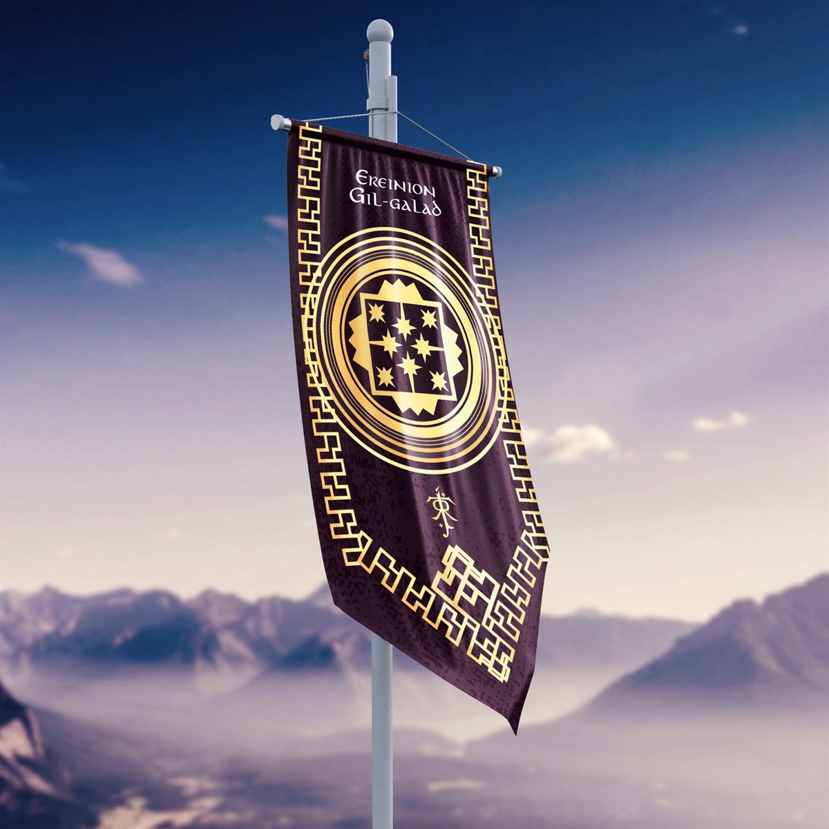Yüzüklerin Efendisi Güç Yüzükleri Ereinion Gıl-Galad Krallığı Flama Bayrak 50x100