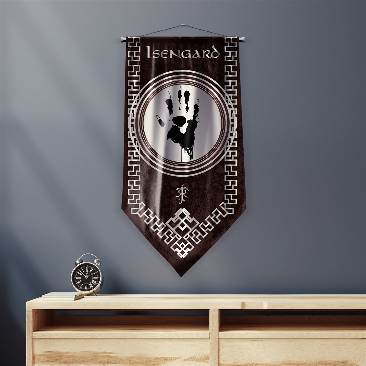 Yüzüklerin Efendisi Güç Yüzükleri Isengard Krallığı Flama Bayrak 50x100