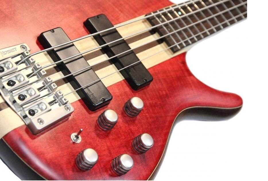 CORT A4 PLUS FMMH BLACK CHERRY BAS GİTAR