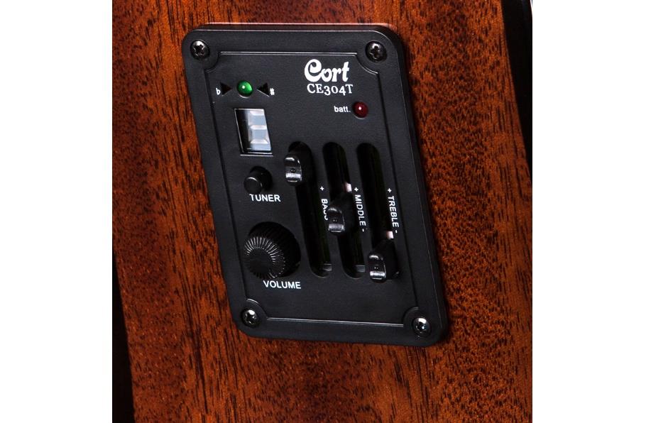 CORT AF510E-OPW ELEKTRO AKUSTİK GİTAR (KILIF+ASKI+PENA+JAK KABLO)
