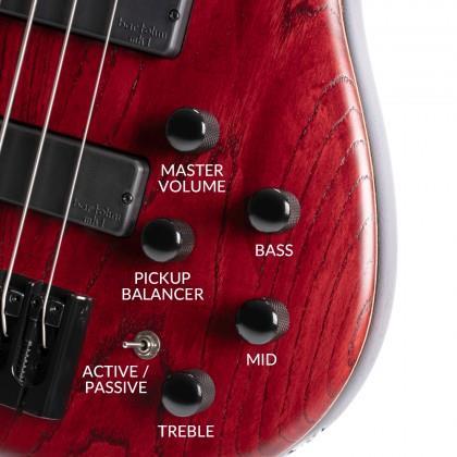 CORT B4 ELEMENT BURGUNDY RED Bas Gitar