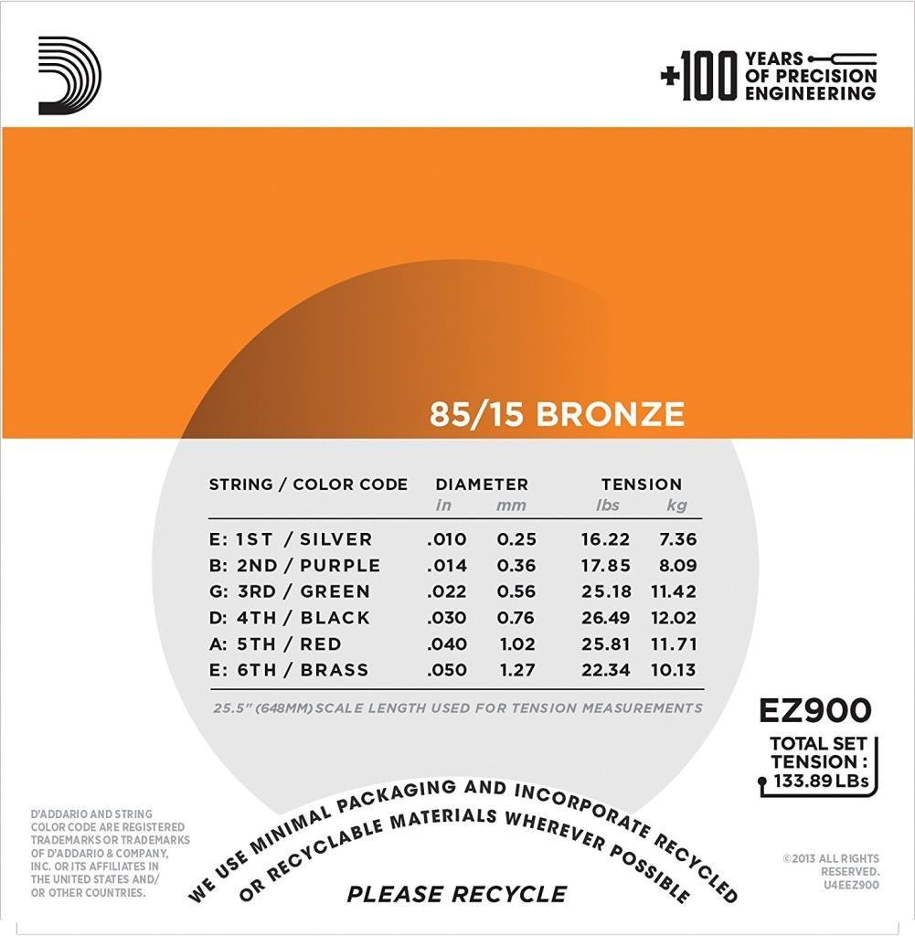 Daddario EZ900 Extra Light 10-50 Akustik Gitar Teli