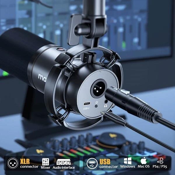 Maono PD200X USB/XLR Podcast Mikrofon (Siyah)