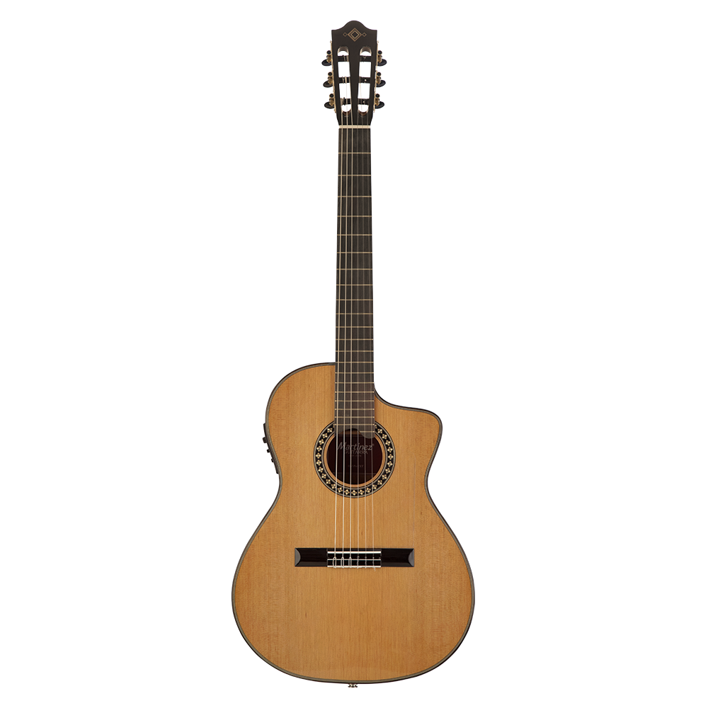Martinez MP-1 PRE CET Cutaway İnce Kasa Elektro Klasik Gitar