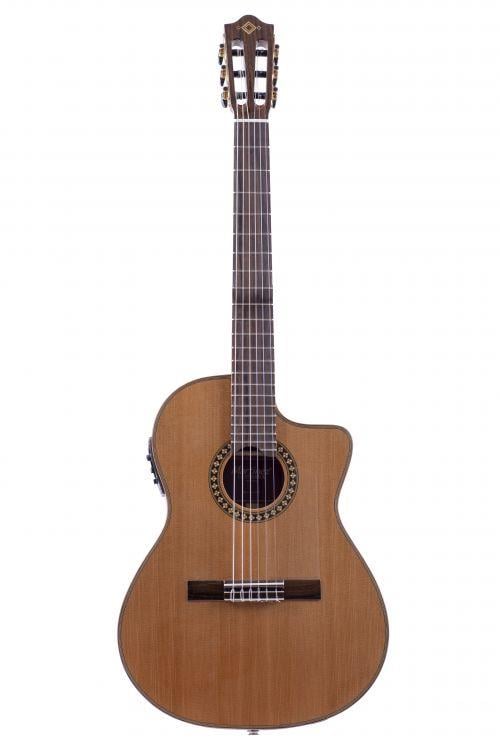 Martinez MP-1 PRE CET Cutaway İnce Kasa Elektro Klasik Gitar