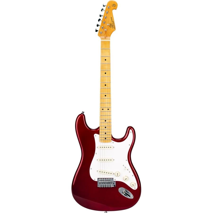 SX SST57+ Stratocaster Elektro Gitar (Candy Apple Red)