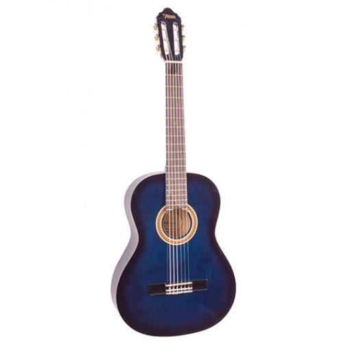 Valencia VC103T Mavi Sunburst 3/4 Klasik Gitar (KILIF+PENA)