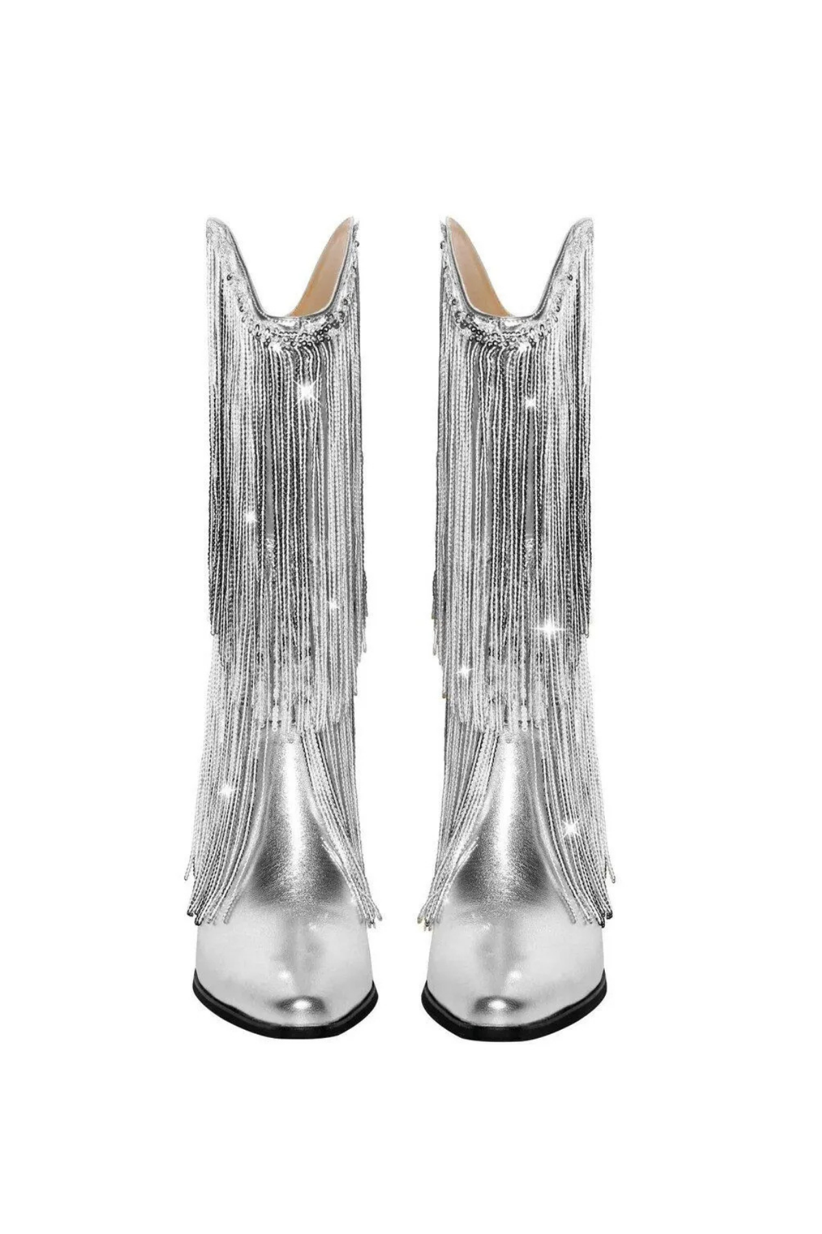 SS Shine Western Çizme Gümüş