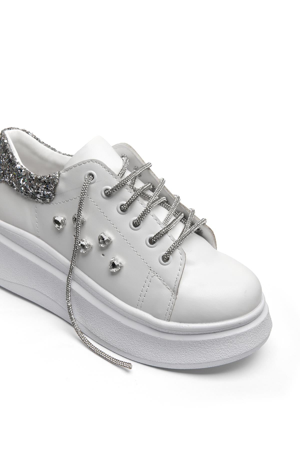 Barbara Sparkle Sneakers Beyaz