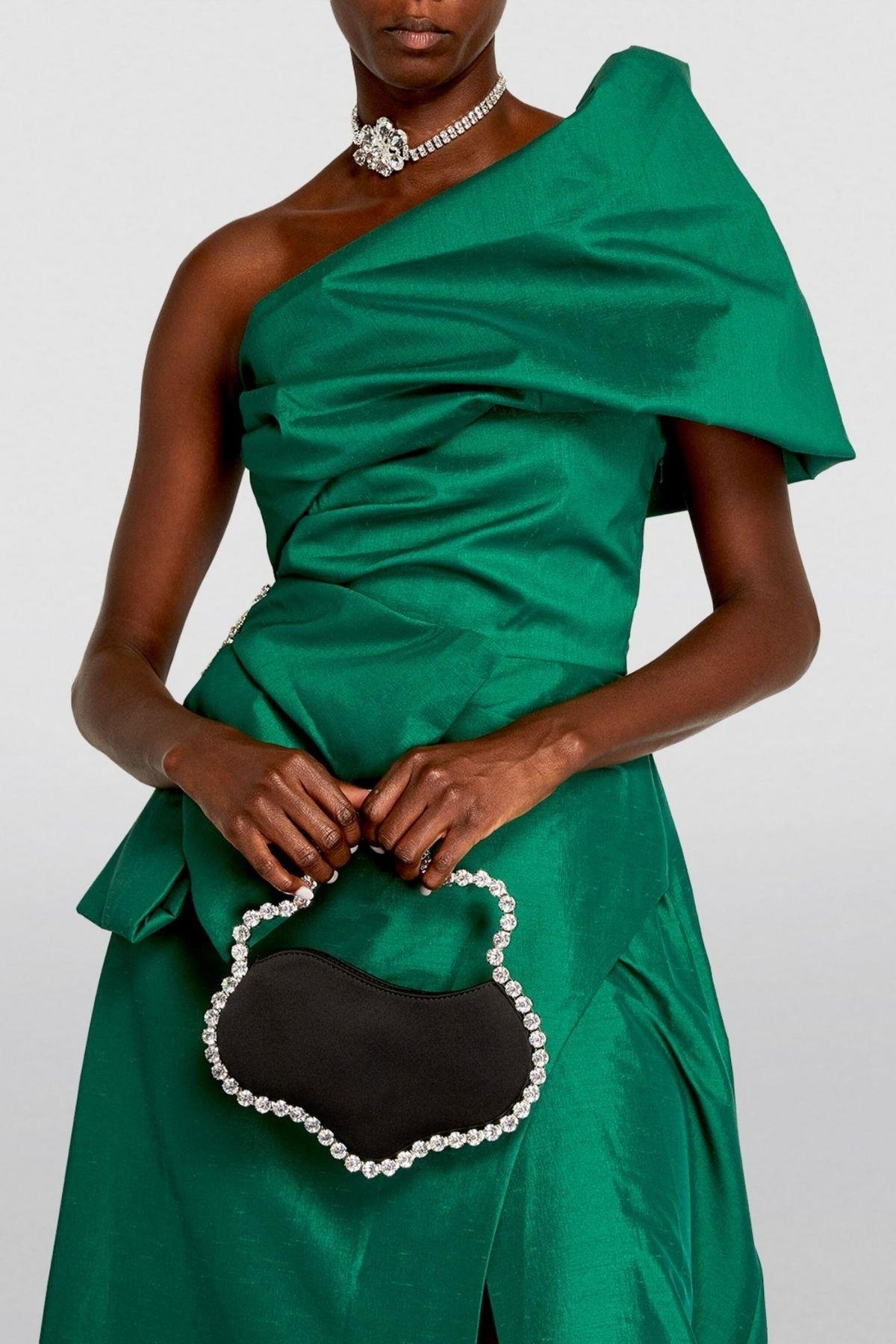 PERLA KRİSTAL TAŞLI CLUTCH