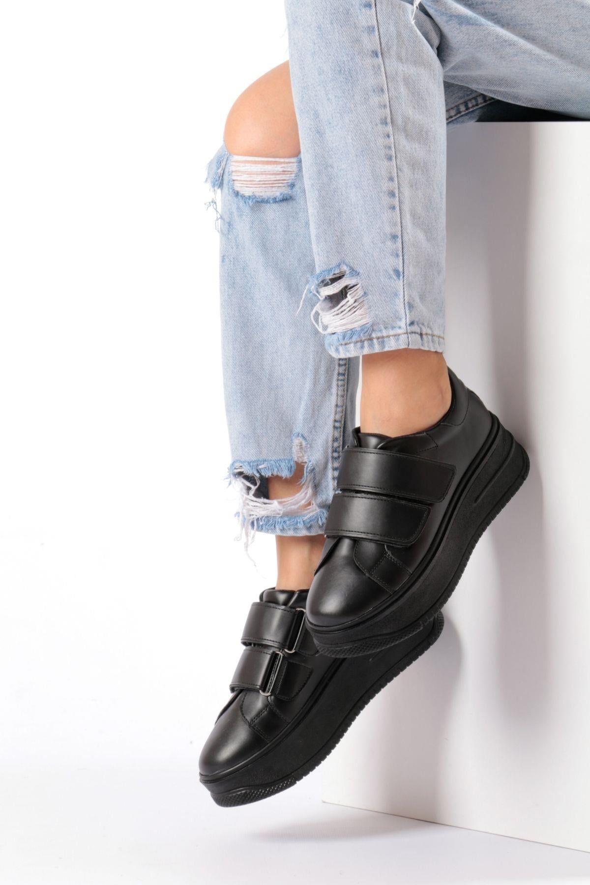 PLATFORM TABAN SİYAH SNEAKERS