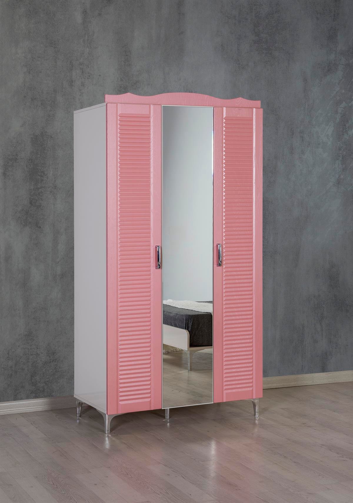 PEMBE AYNALI GARDROP