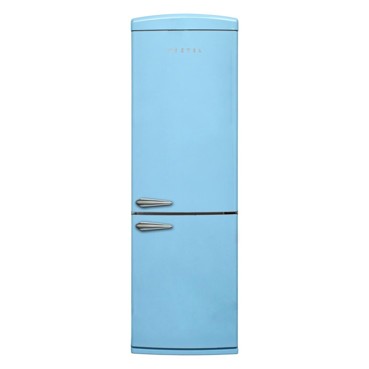 Vestel WİNDSOR ZP453 Düş Mavisi 433 Lt No-Frost Retro Buzdolabı