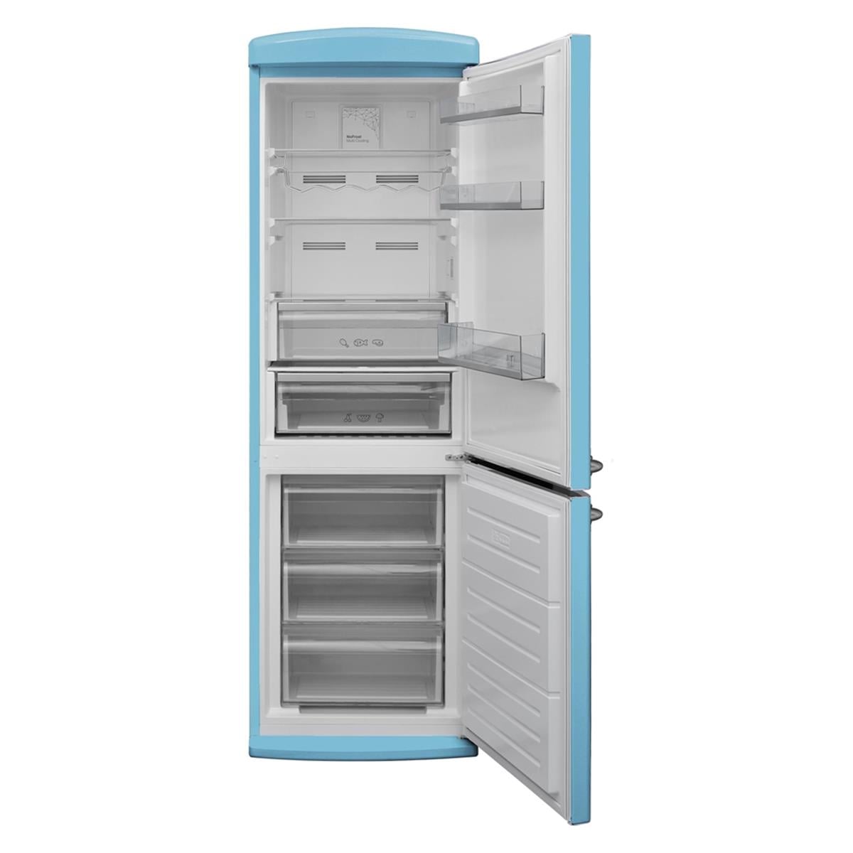 Vestel WİNDSOR ZP453 Düş Mavisi 433 Lt No-Frost Retro Buzdolabı