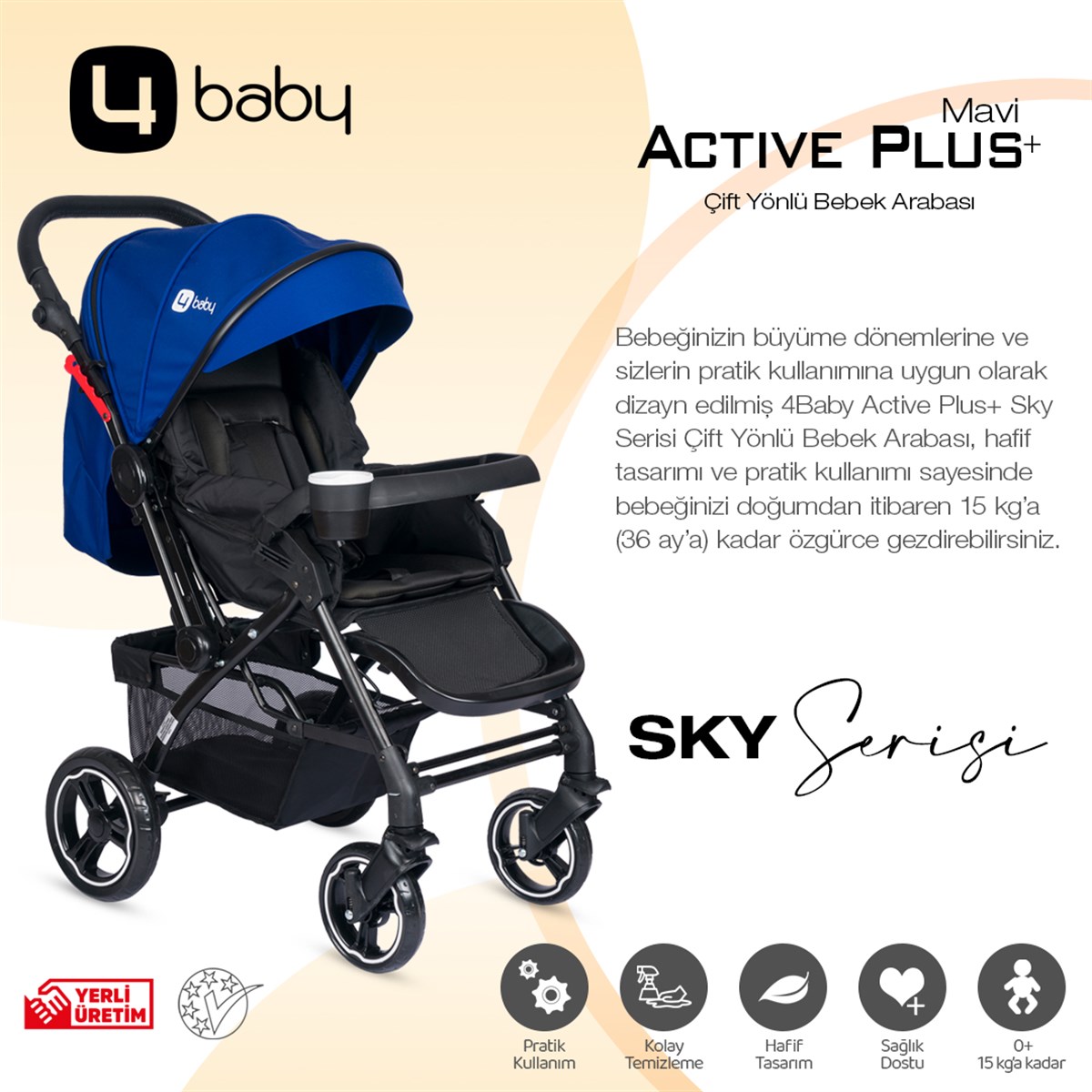 Active Plus Sky Serisi-Mavi