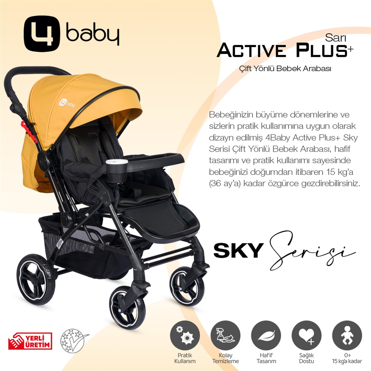 Active Plus Sky Serisi-Sarı