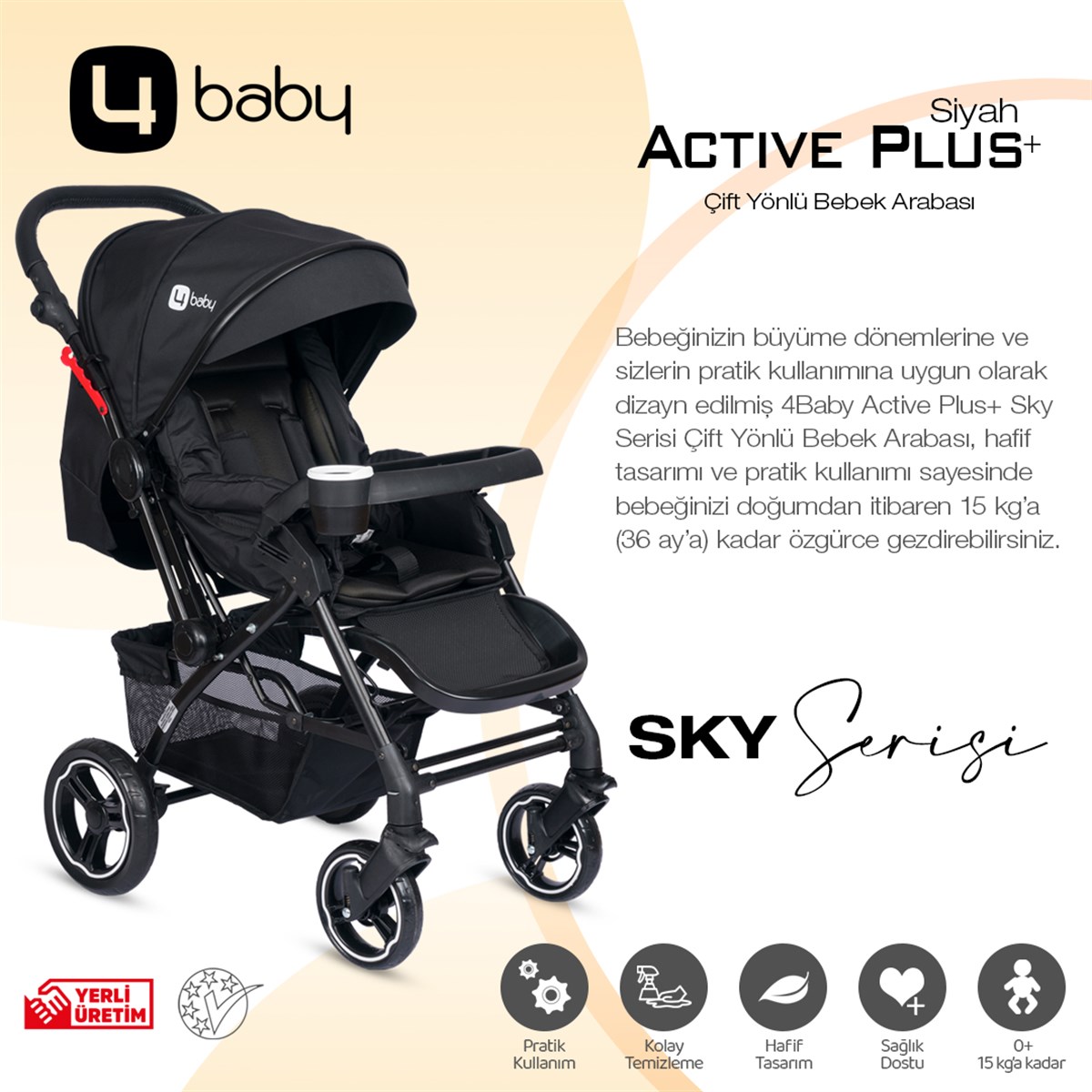 Active Plus Sky Serisi-Siyah