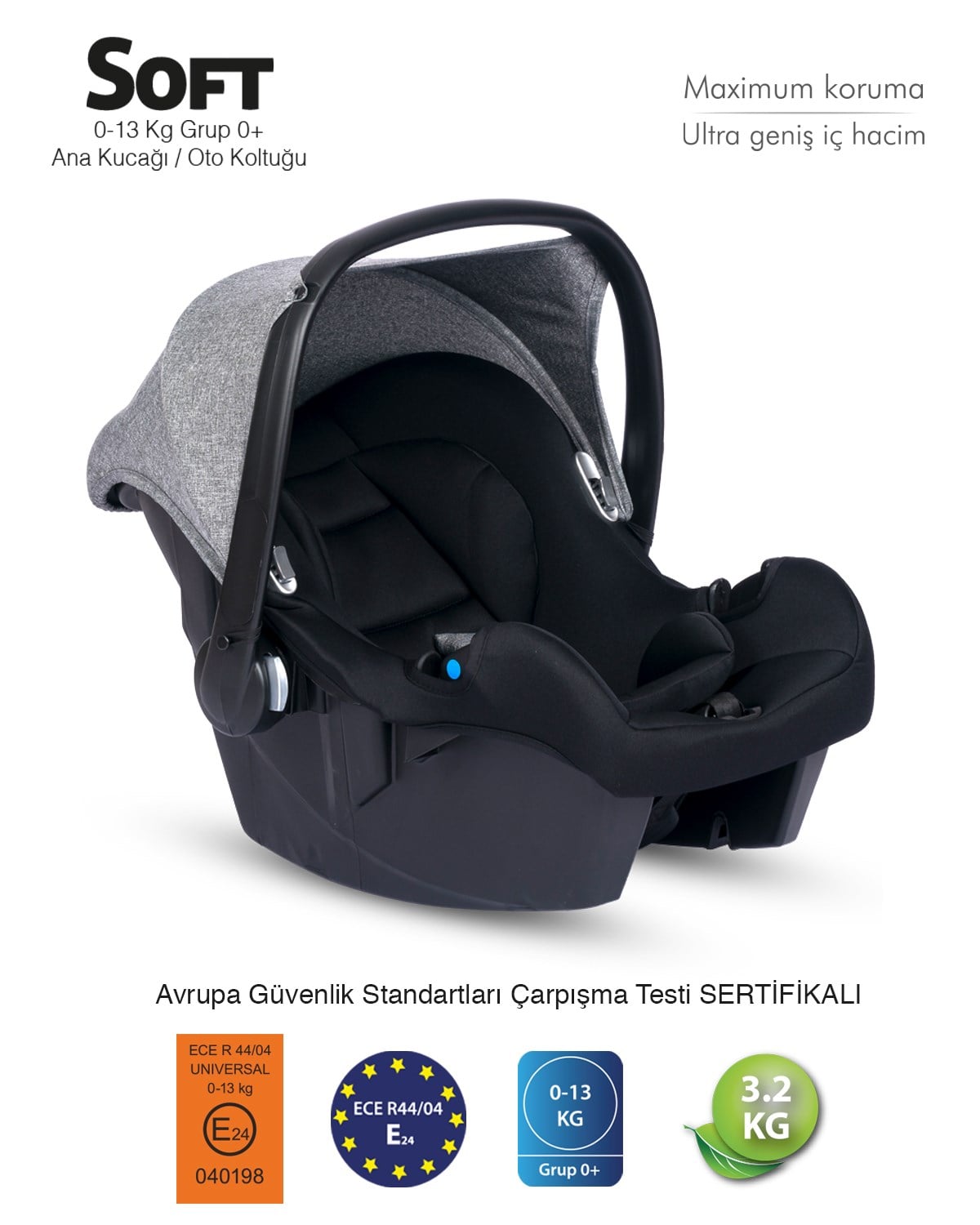 Comfort Plus Siyah Travel Sistem-Gri