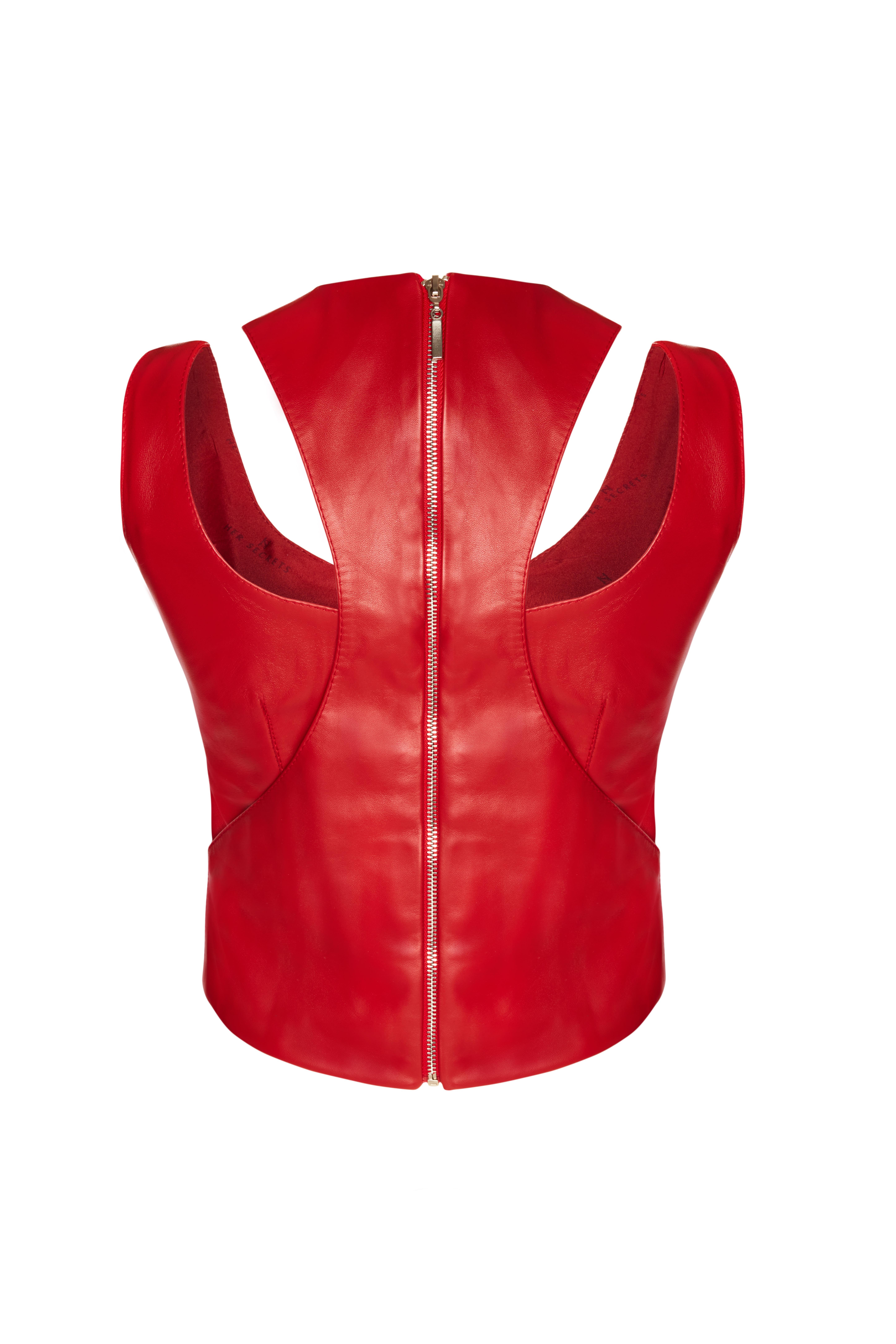 APHRODITE LEATHER TOP