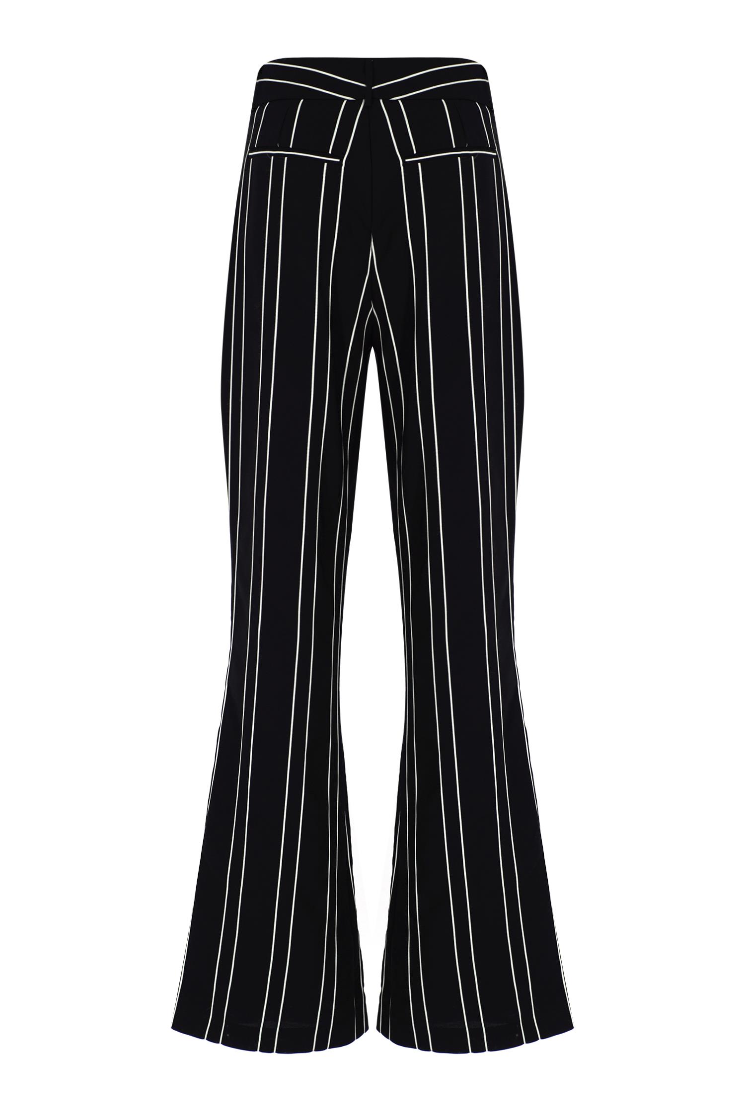Black Striped Pant