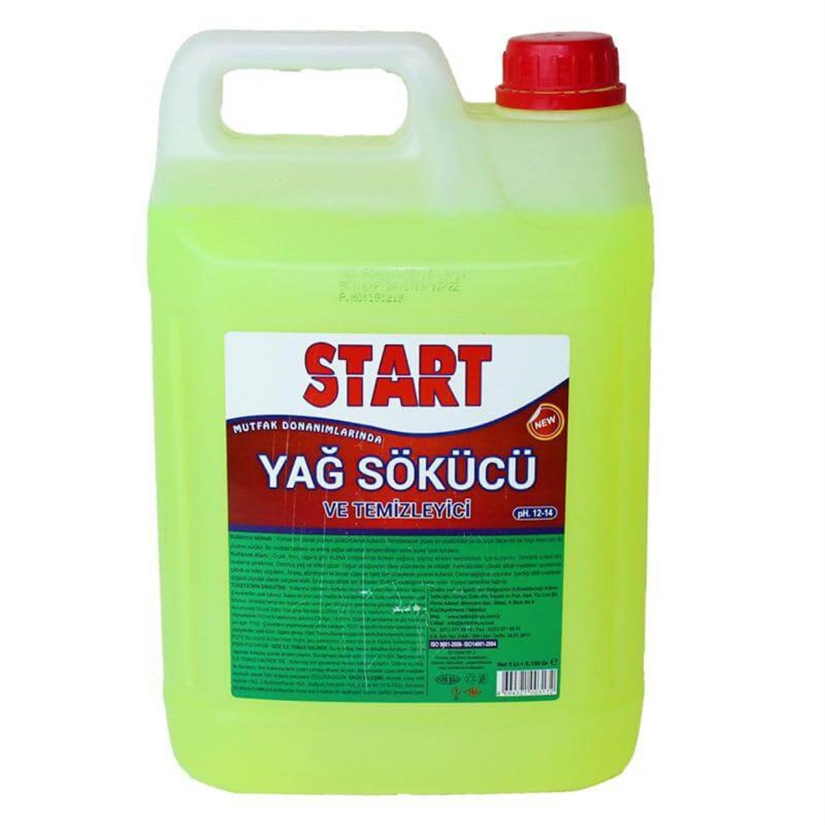 Ağır Yağ ve Kir ÇözücüMutfak Donanımları İçin Ağır Yağ Sökücü ve Kir Sökücü 5 Lt